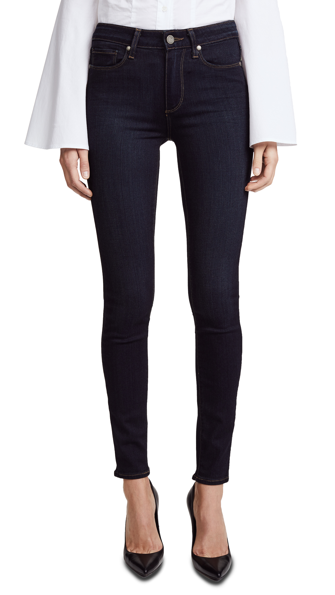 PAIGE Women's Hoxton High Rise Ultra Skinny Jeans - Stretch Denim Pants for Work, Night Out & Everyday Wear | Comfortable Slim Fit Jeans for Women