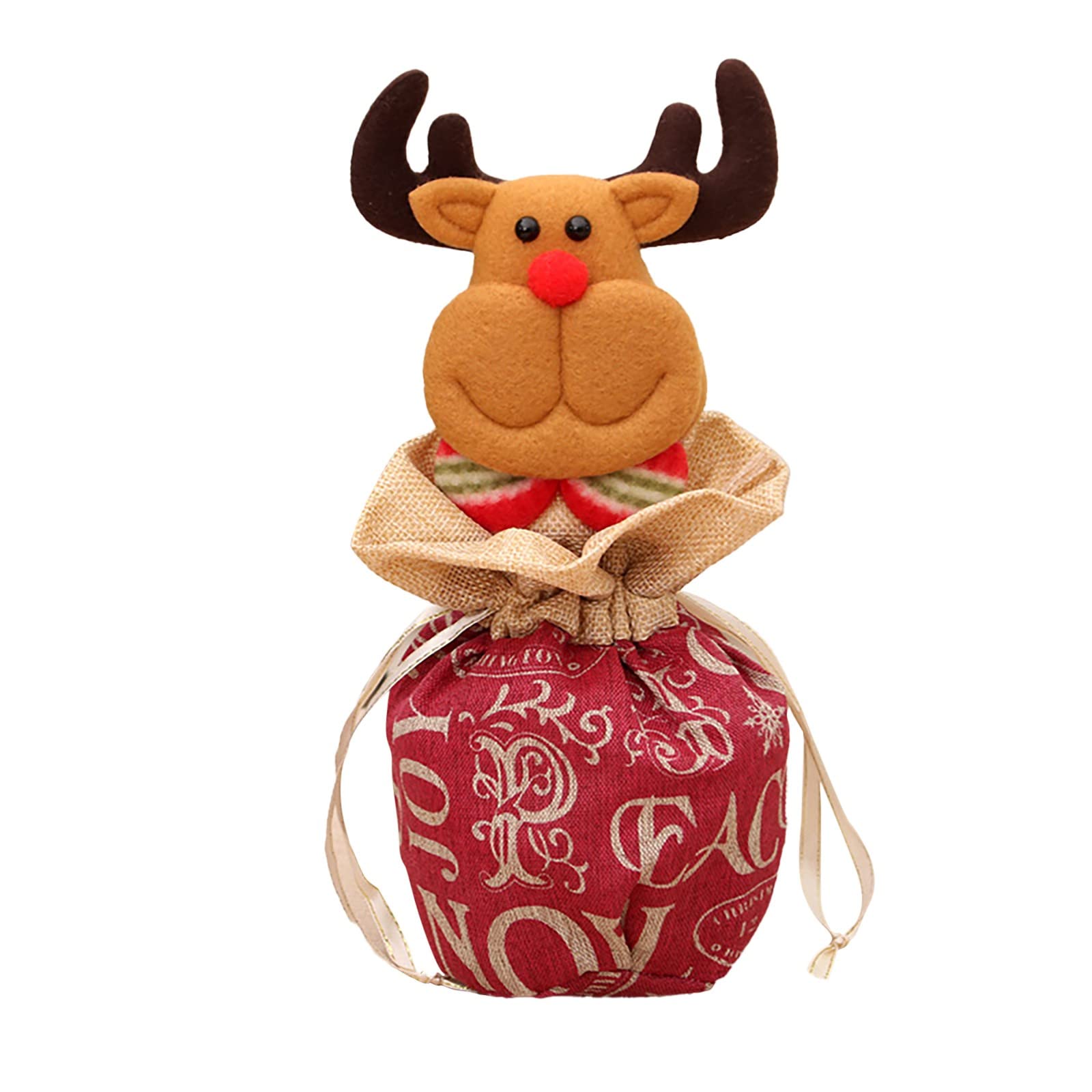 HPWRIU Christmas Party Drawstring Bags - Santa Candy Gift Bags, Bulk Children's Filler Containers for Holiday Events, Tropical Decorations | Perfect for Christmas Celebrations, Birthday Parties & Festive Gatherings (Size: One Size, Color: C)