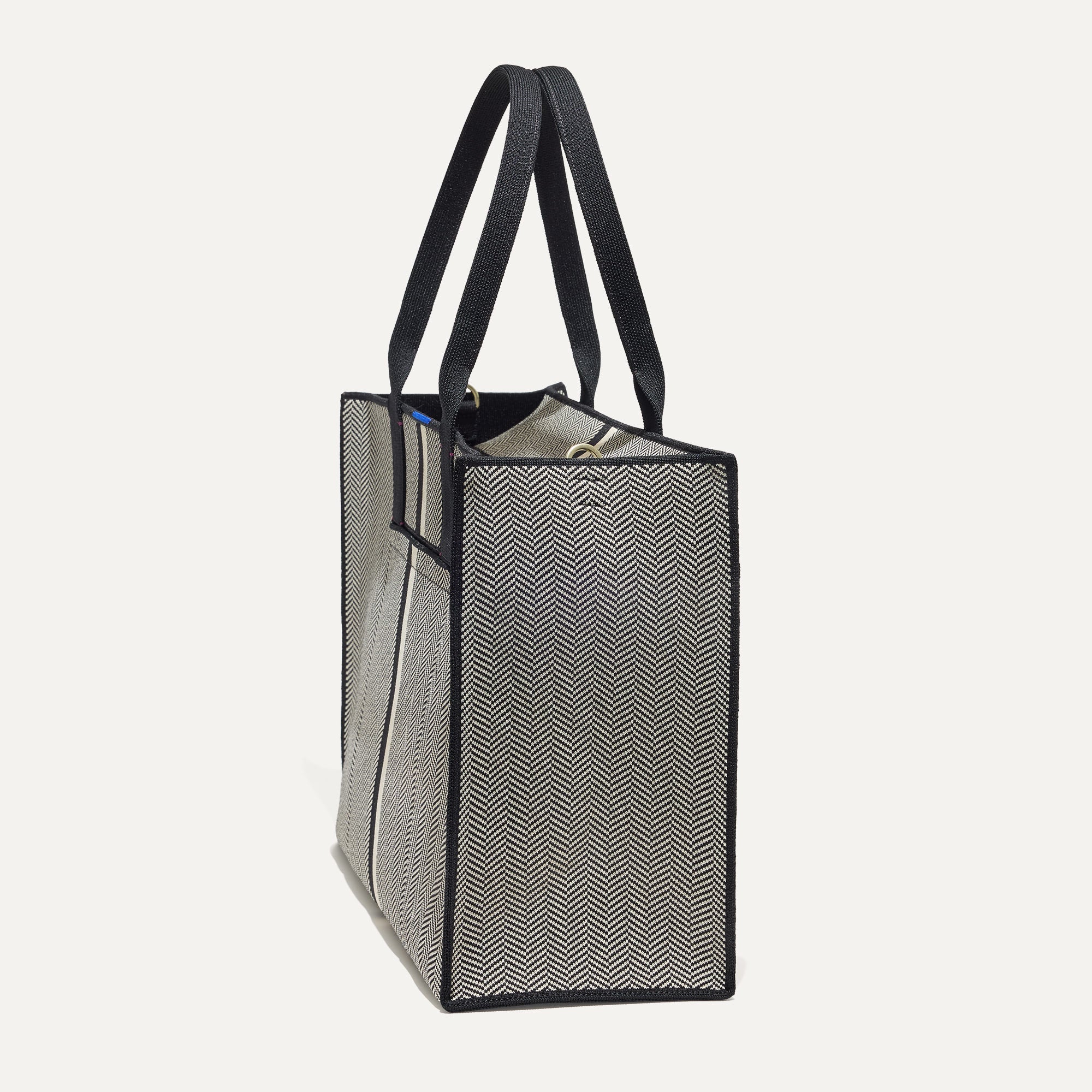 Classic Herringbone Tote Bag for Women - Stylish & Durable Everyday Shoulder Bag for Work, Travel & Shopping