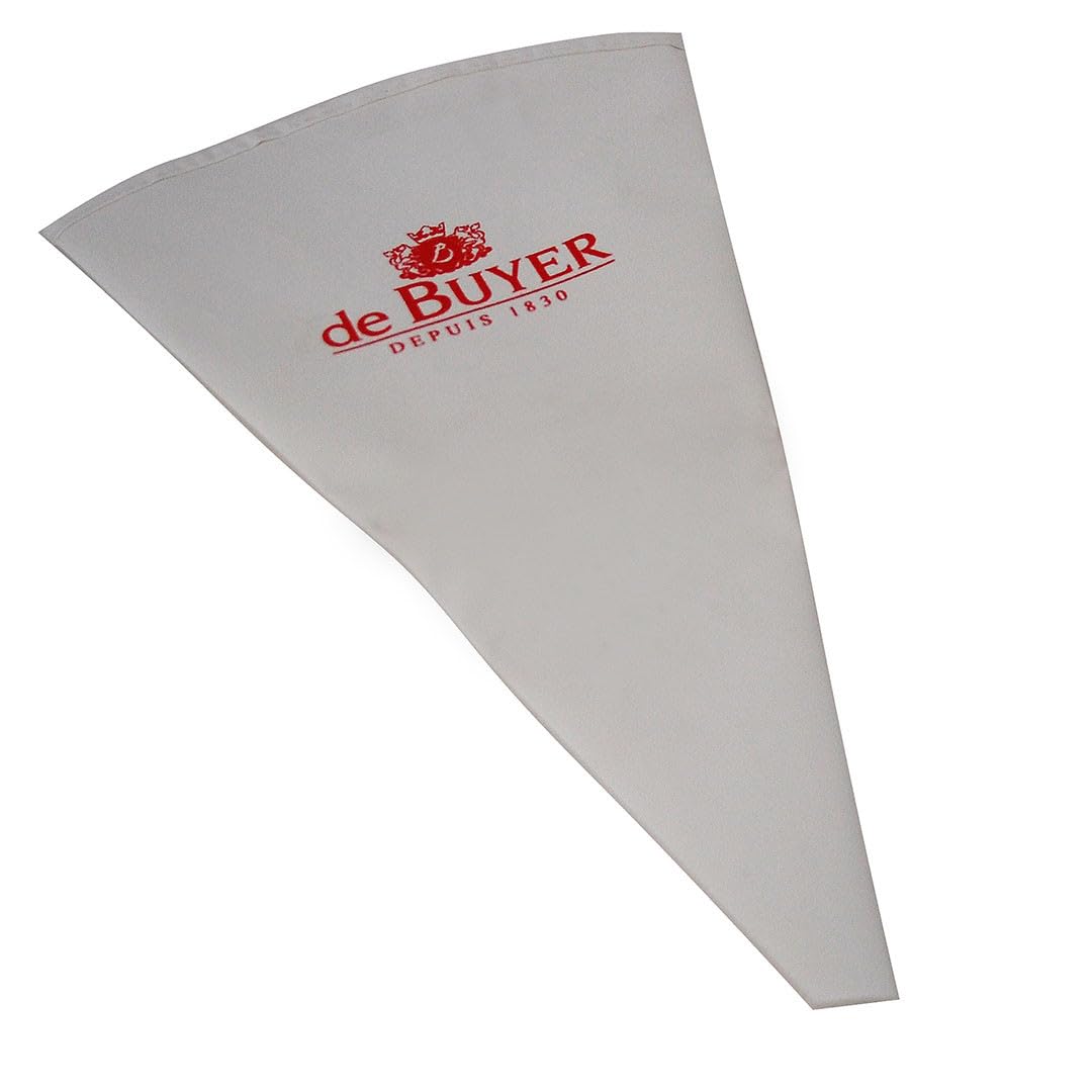 De Buyer 4856.40N Reusable Pastry Bags 40cm - Professional Baking Decorating Kit for Cakes, Cookies & Cupcakes - Perfect for Home Bakers & Chefs