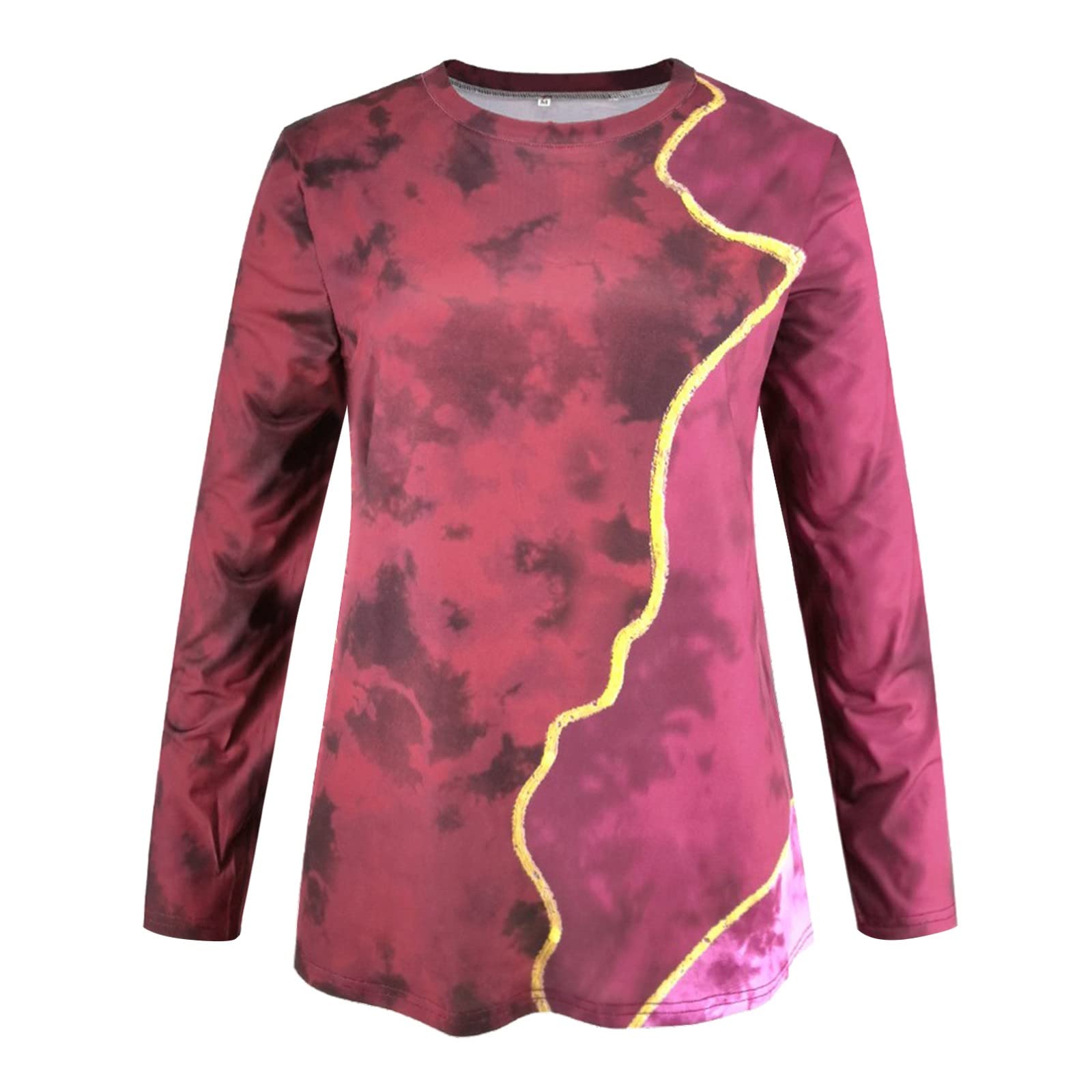 Women's White Long Sleeve Printed Tank Top with Zip Button - Casual Fall Winter Beach T-Shirt for Travel, Workout & Layering