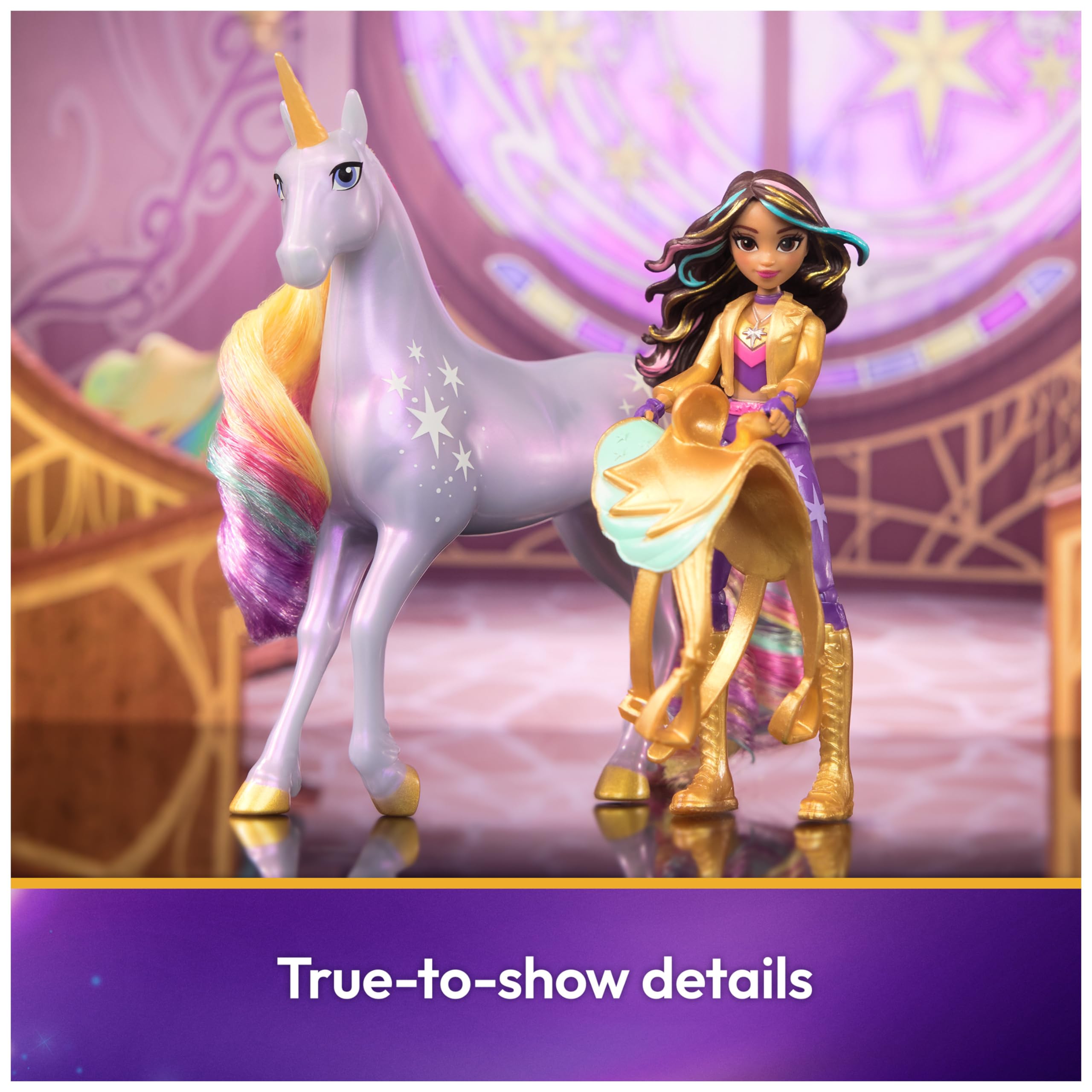 Unicorn Academy Doll Set with Sophia & Wildstar - 2 Accessories & Hair Styling Tool - Magical Unicorn Toys for Girls Age 4+ - Perfect for Imaginative Play & Birthday Gifts