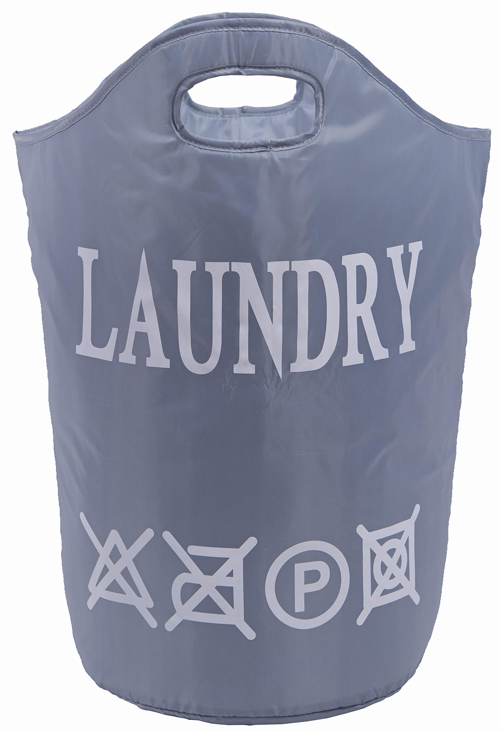 Foldable Waterproof Laundry Basket Hamper - Large Gray Laundry Bag for Clothes Storage & Organization | Perfect for Bedroom, Bathroom, College Dorm & Travel