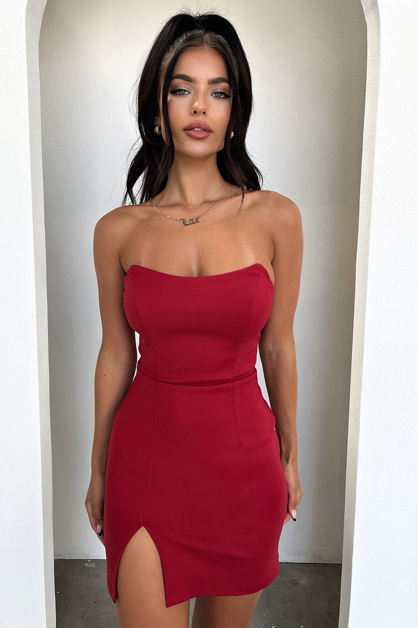 Lane Mini Dress in Red - Stylish & Comfortable Summer Dress for Women | Perfect for Parties, Dates & Casual Outings