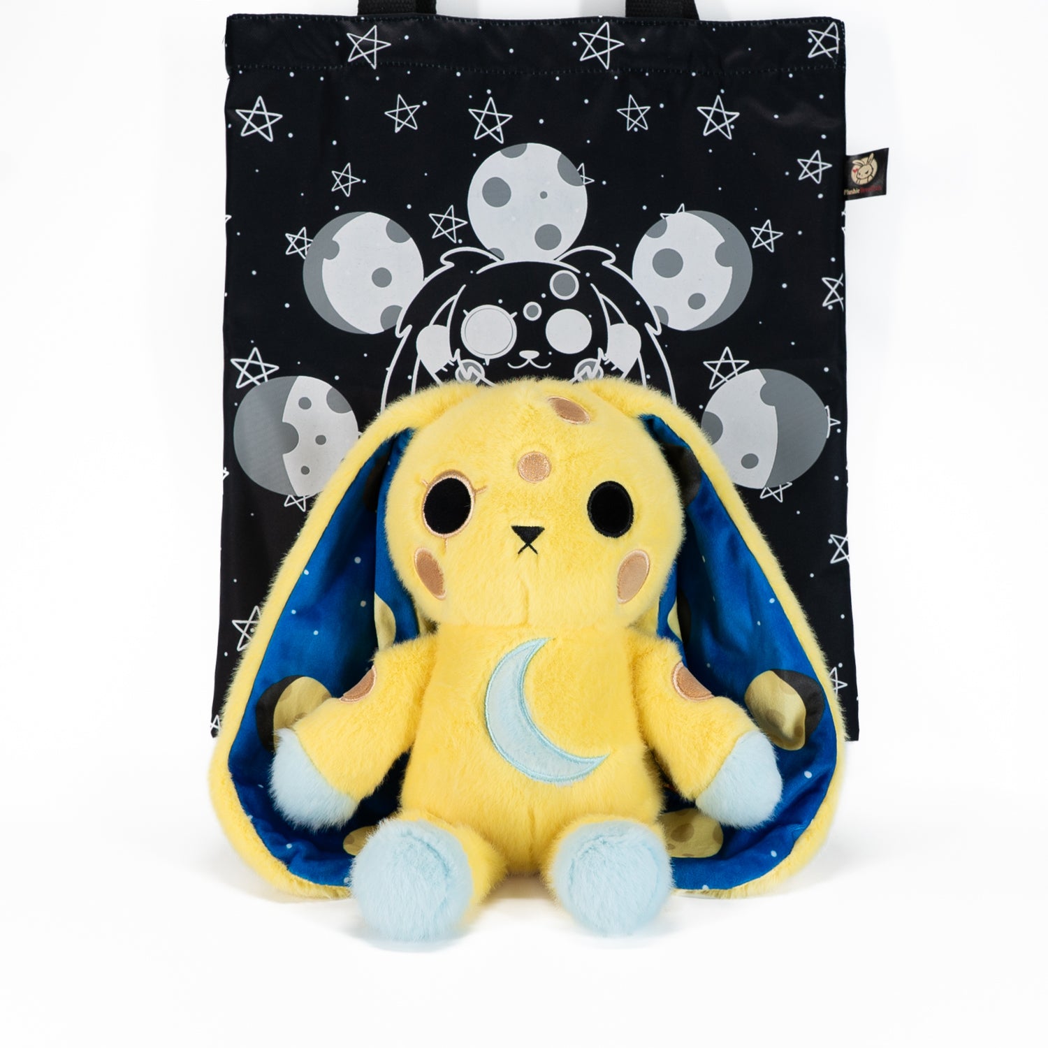 Plushie Dreadfuls Full Moon Bunny Stuffed Animal - Soft Cuddly Plush Toy for Kids, Gifts & Halloween Decor