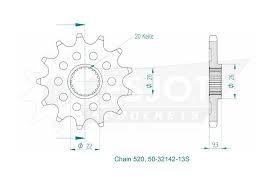 Genuine OEM Sprocket Front ESJOT KX250F 06-20 12T - Compatible with Kawasaki KX250F 2006-2020 Models - Durable Motorcycle Drive Sprocket for Off-Road & Motocross Racing