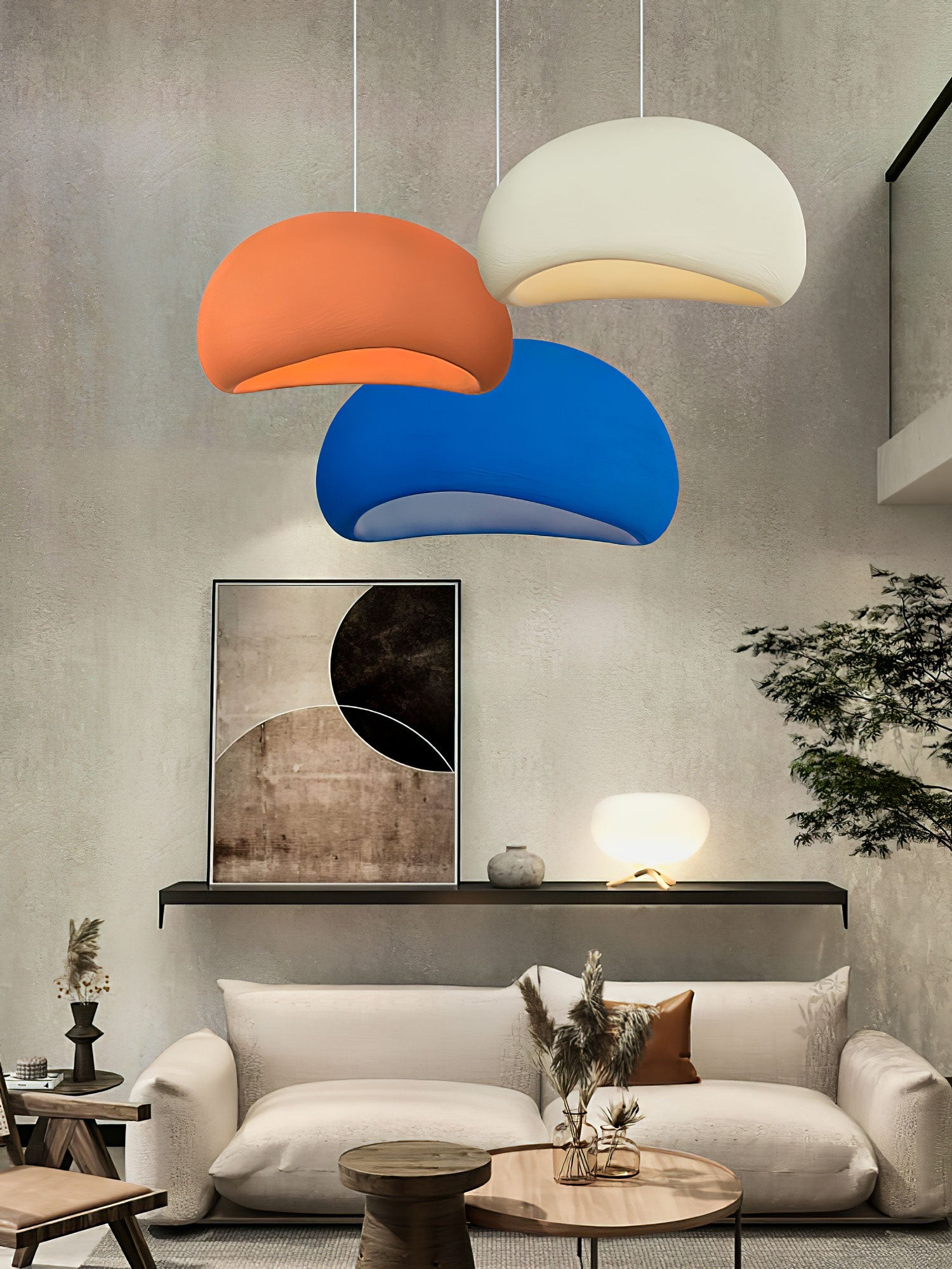 Khmara Swag Light - Modern LED Cloud Ceiling Lamp for Bedroom & Living Room | Dimmable Hanging Light Fixture for Home Decor & Mood Lighting