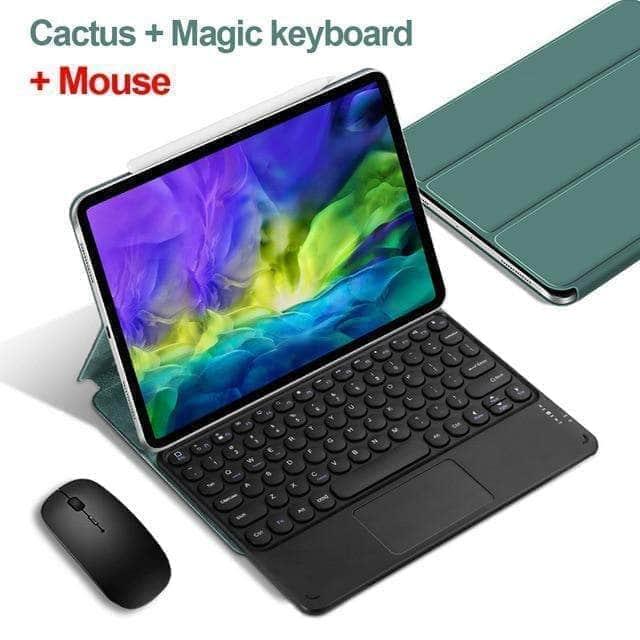 Magnetic Bluetooth Keyboard Case for iPad - Ultra-Slim & Wireless Keyboard Cover with Multi-Device Connectivity - Perfect for Work, Travel & Home Office Use