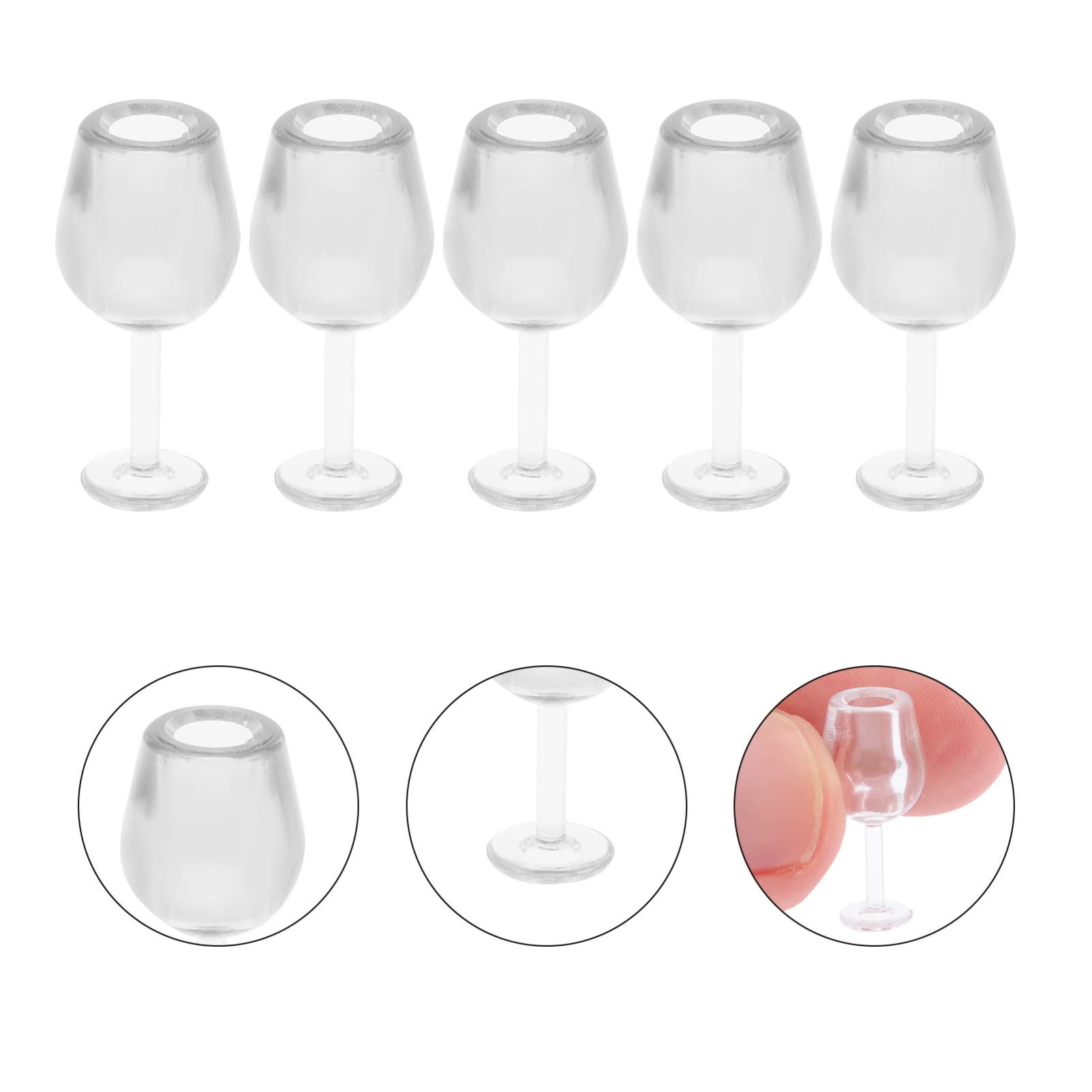 30pcs Miniature Dollhouse Wine Bottles & Goblets - Tiny Cocktail Glasses, Mini Red Wine Bottles for DIY Crafts, Cake Decorations, Micro Landscape - Perfect for Dollhouse Accessories, Kids' Playtime & Miniature Collectors