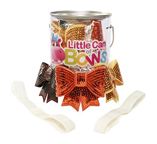 Little Can of Bows Baby Girls' Hairbands and Bows - Chloe Collection - Earth Tone Hair Accessories for Toddlers & Infants - Perfect for Parties, Photos & Everyday Wear
