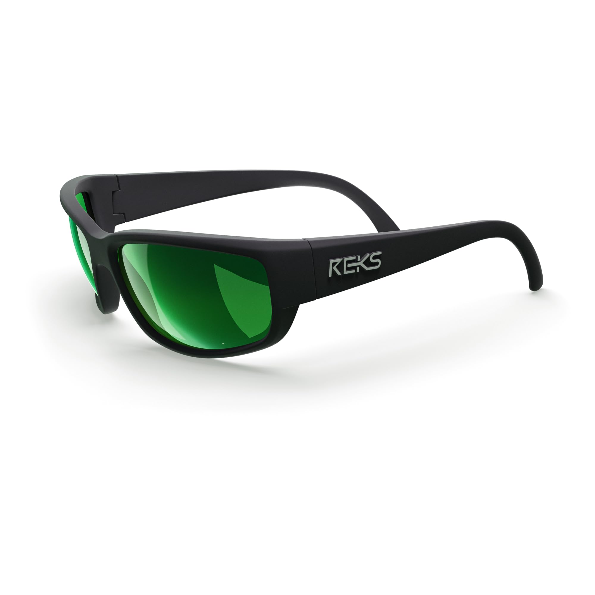 REKS Wrap Around Sunglasses - Polarized UV Protection, Unbreakable Lightweight Frame for Men & Women - Perfect for Driving, Running, Beach & Outdoor Activities
