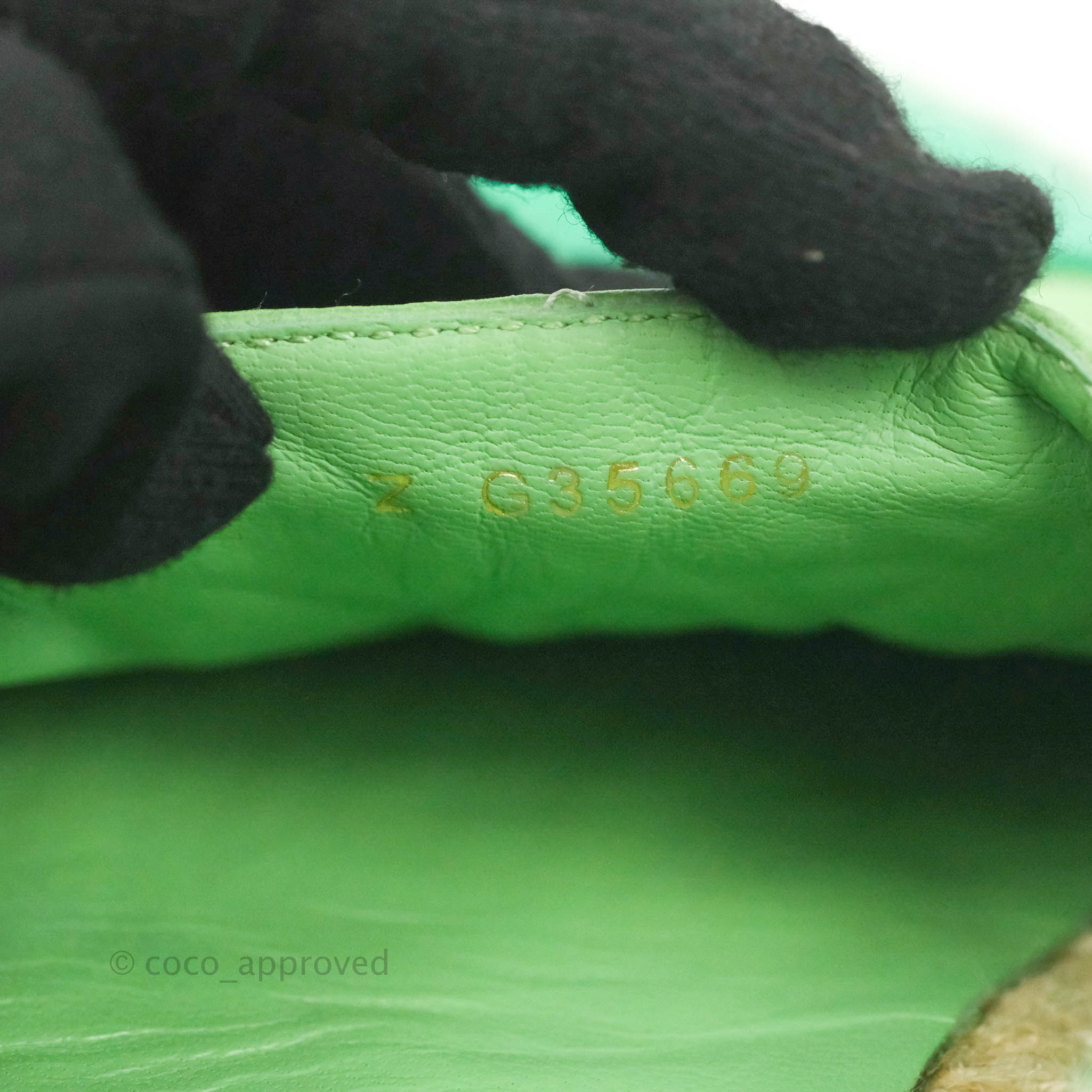 Chanel CC Logo Quilted Green Lambskin Espadrilles Flats - Women's Size 37 EU (US 7) | Luxury Designer Shoes for Casual Outings & Summer Vacations