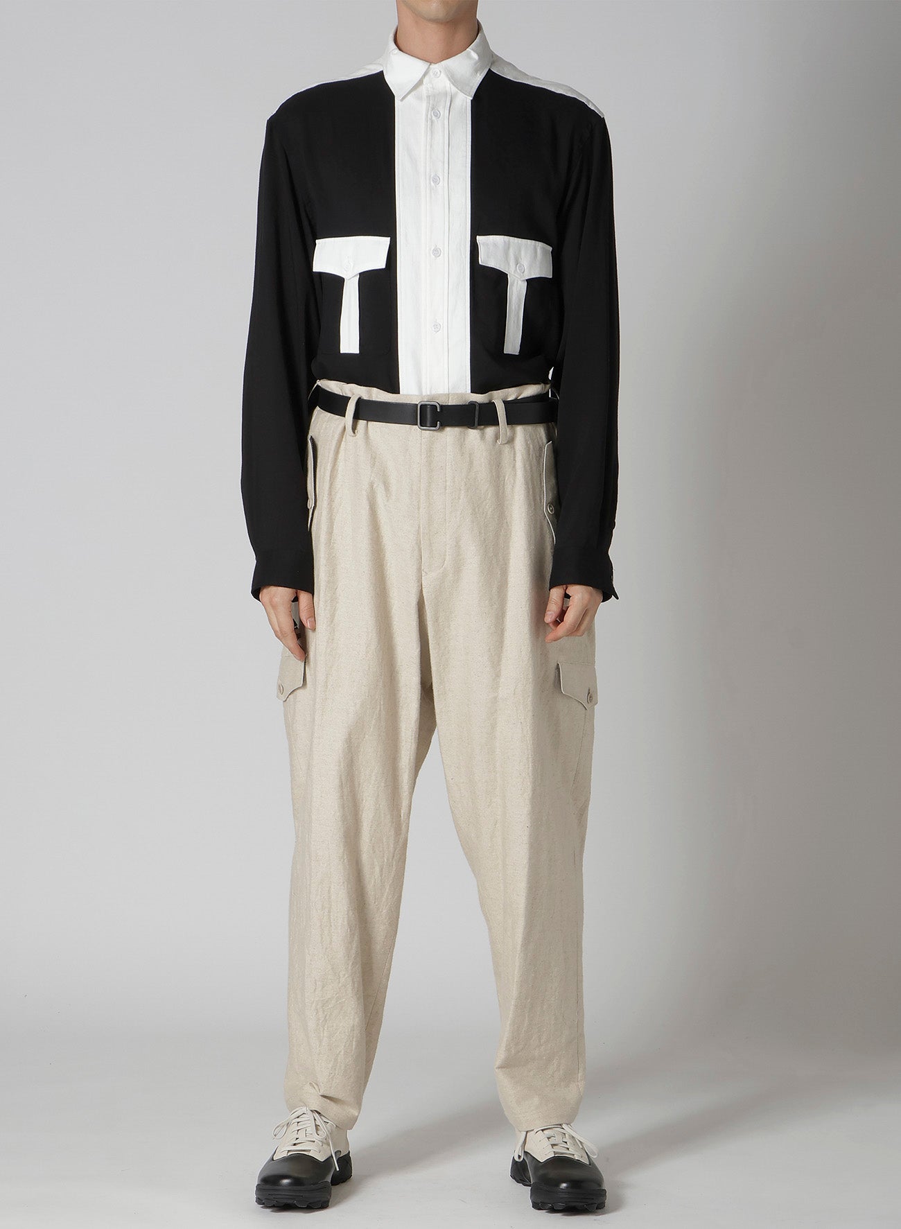 Premium Cotton Linen Blend Double Satin Pants with Flap Pockets - Comfortable & Stylish for Work, Travel & Casual Wear