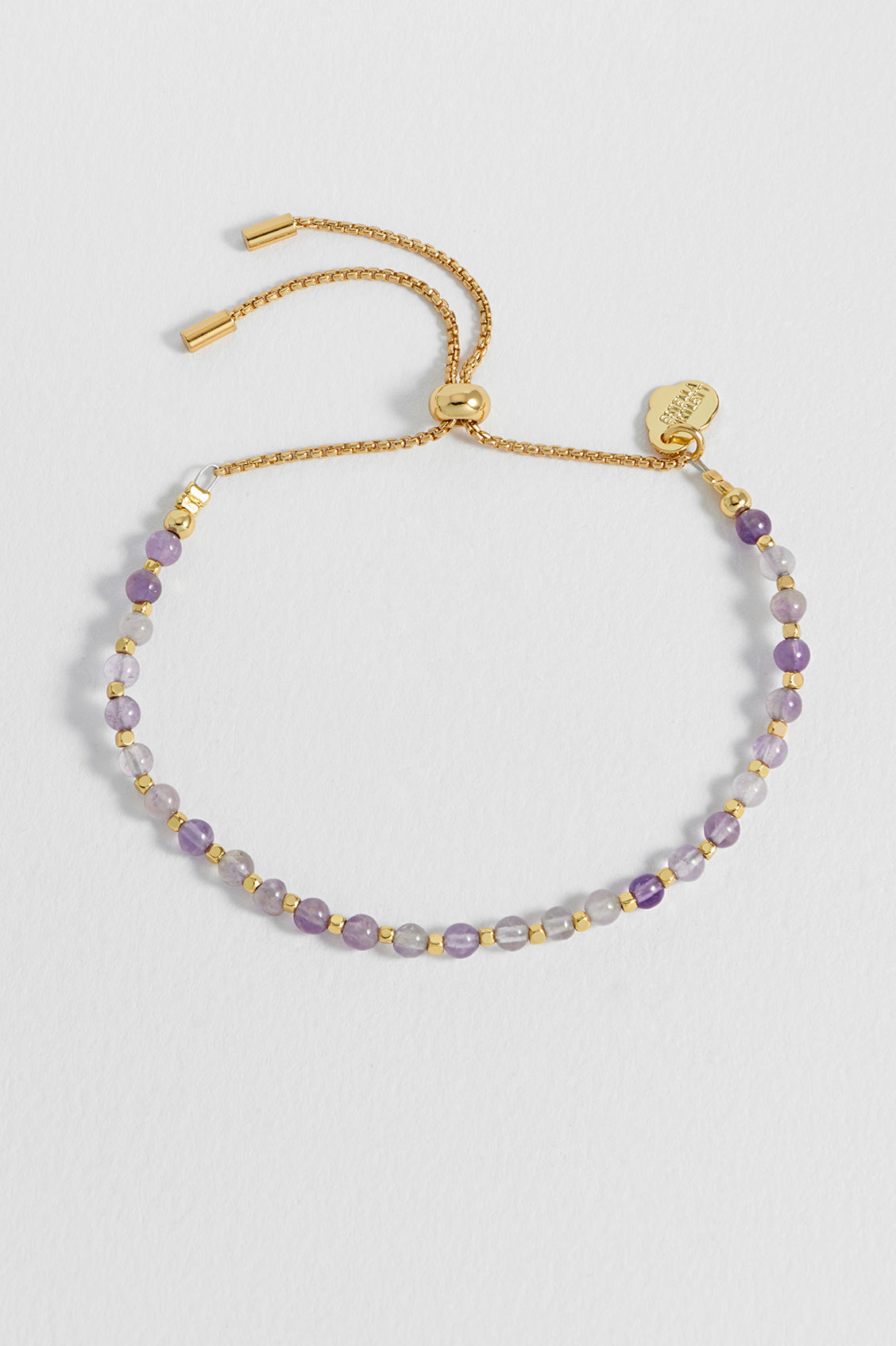 Wellness Amethyst Gemstone Amelia Bracelet for Women - Healing Crystal Energy Jewelry for Stress Relief & Positive Vibes - Perfect for Meditation, Yoga & Spiritual Gifts