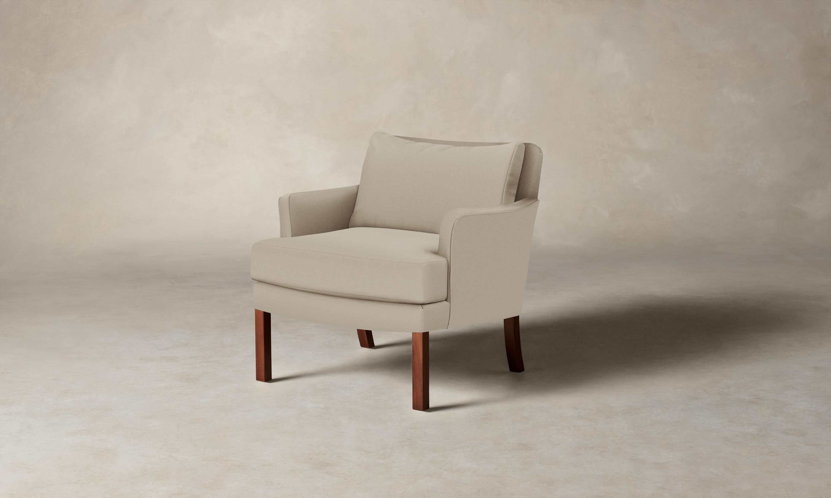 Kaye Chair - Premium Pebbled Leather Upholstery in Stone Color - Perfect for Home Office, Living Room & Lounge Areas