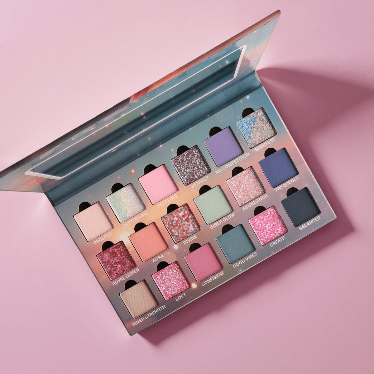 Glow Eyeshadow Palette - 12 Highly Pigmented Colors, Vegan & Cruelty-Free Makeup for Stunning Eye Looks | Perfect for Parties, Date Nights & Professional Makeup Artistry