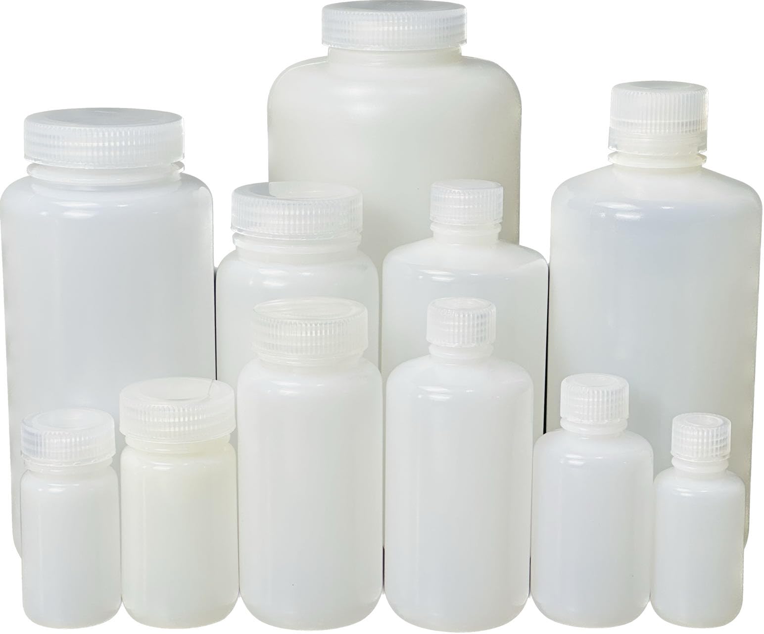 250ML 8OZ Narrow Mouth HDPE Plastic Reagent Bottles with Screw Caps - Pack of 84 - Ideal for Laboratory, Chemical Storage & DIY Craft Supplies