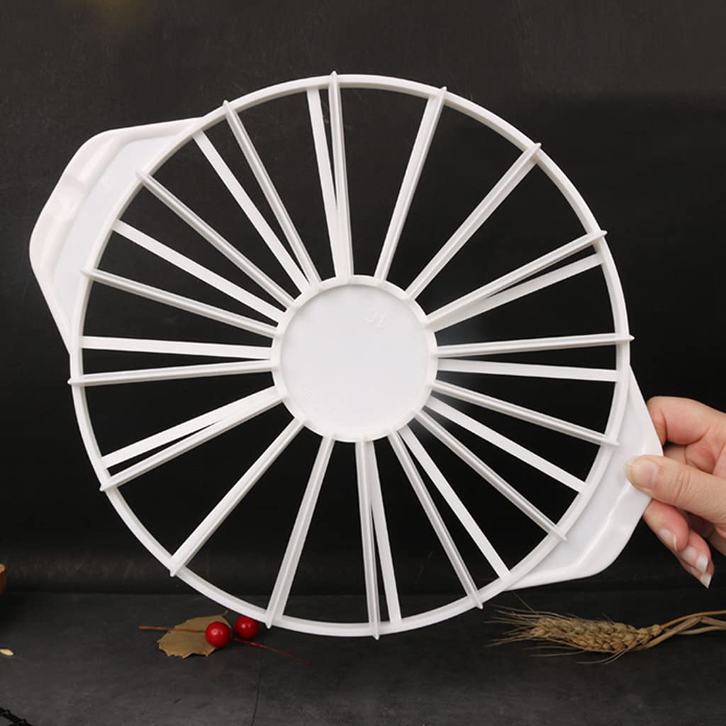 14/16 Piece Cake Divider Slicer - Round Equal Portion Marker Baking Tool for Perfect Cake Cutting - Ideal for Birthday Cakes, Wedding Cakes & Dessert Presentation