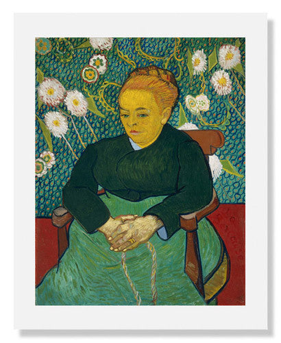 Vincent van Gogh Lullaby Painting - Madame Augustine Roulin Rocking a Cradle Art Print | Famous Post-Impressionist Wall Decor for Living Room, Bedroom & Office