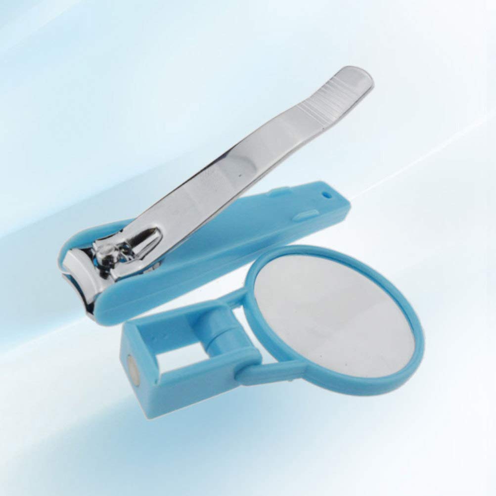 **Professional Nail Scissors & Clipper Set with Magnifying Glass - Safe Baby, Elderly & Children Nail Trimmer - Precise Fingernail & Toenail Cutter for Infants & Seniors - Perfect for Home, Travel & Salon Use**