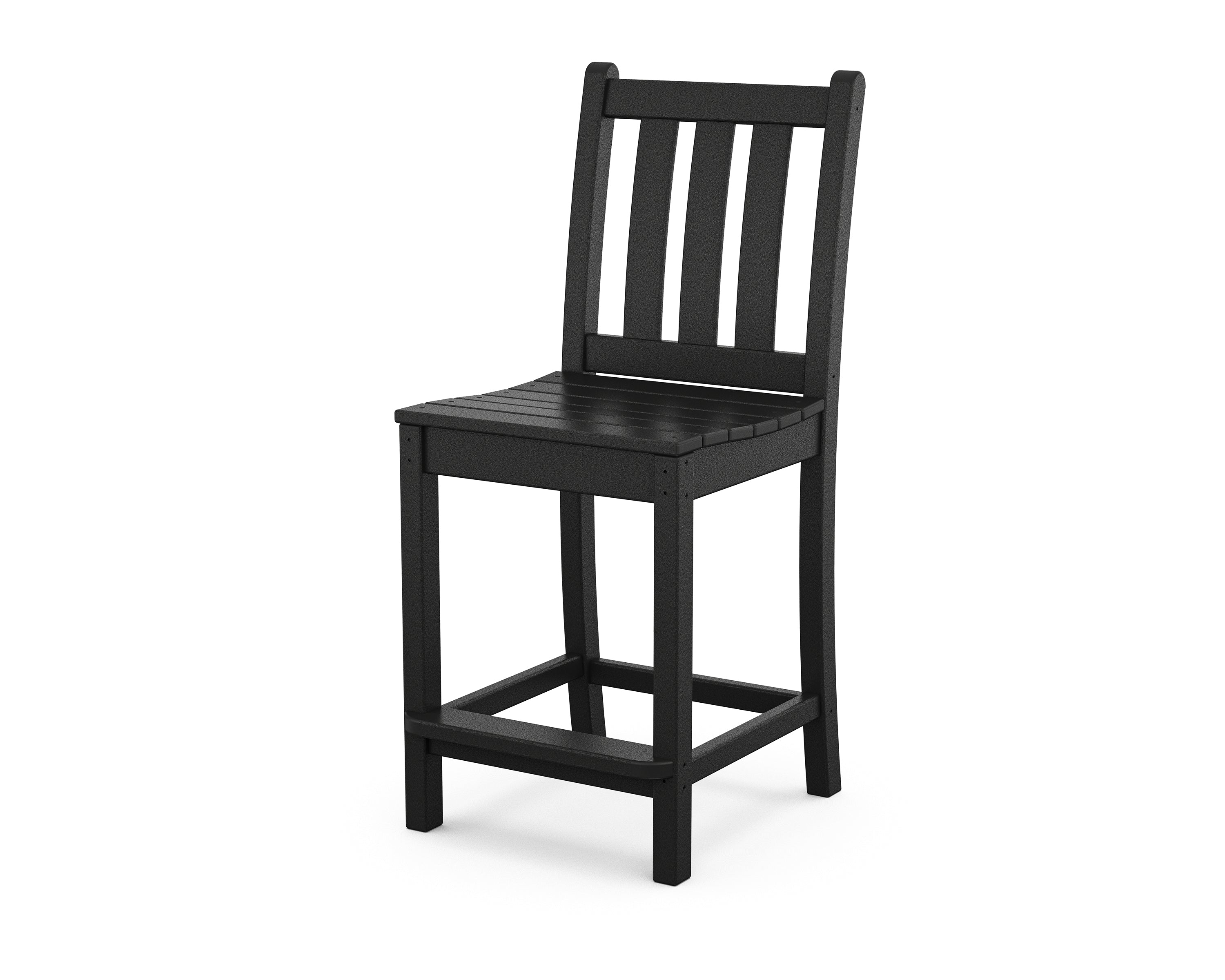 POLYWOOD Traditional Garden Counter Side Chair - Durable Outdoor Dining Chair for Patio, Deck, and Poolside - Perfect for BBQs, Picnics, and Relaxing Outdoors
