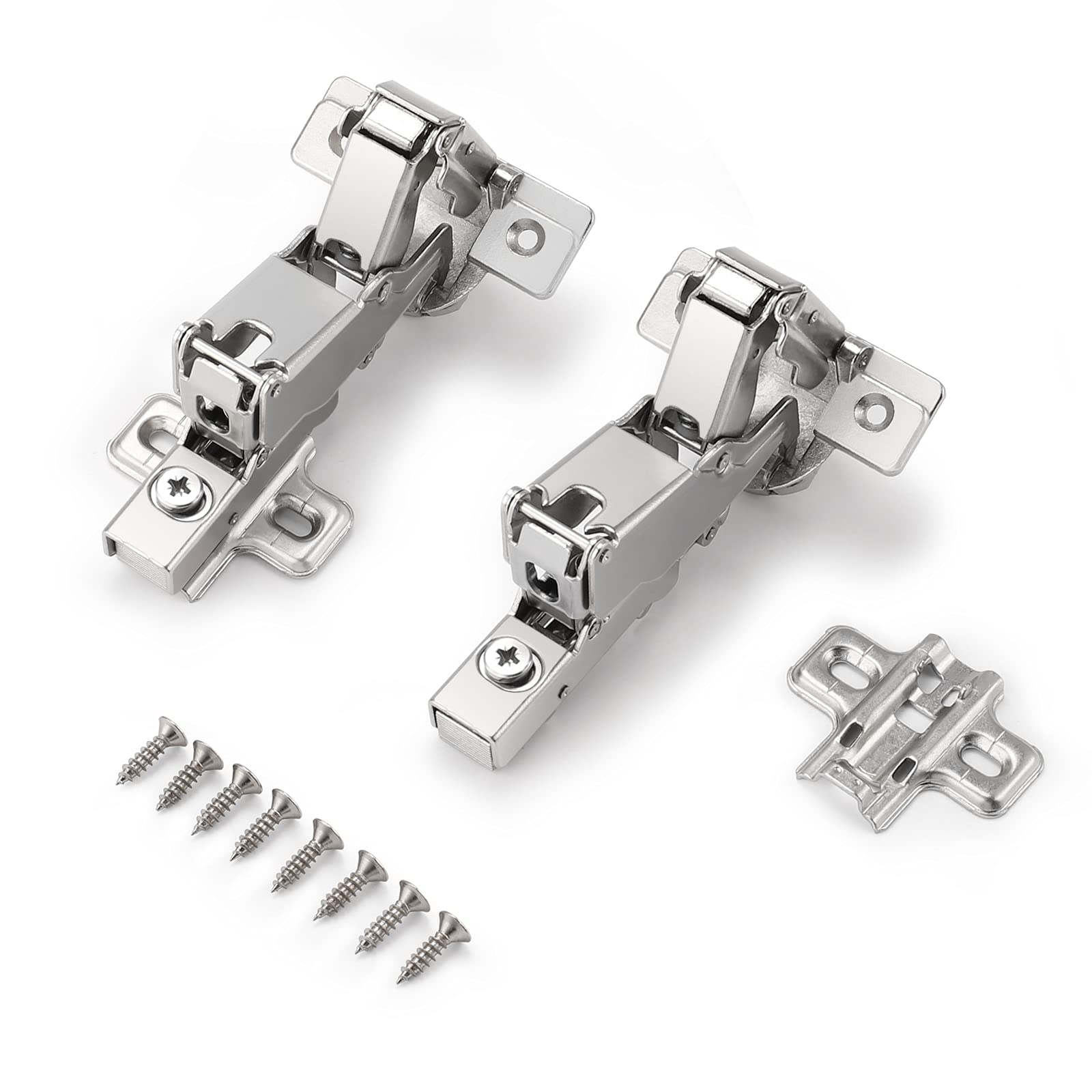 Probrico Frameless Full Overlay Soft Close 165° Concealed Cabinet Hinges - 6 Pairs (12 Hinges) for Kitchen Cabinets, Wardrobes & Furniture Installation - Smooth Quiet Closing, Durable Hardware