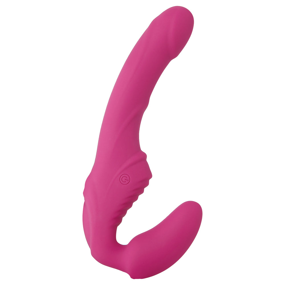 Adam & Eve Eve's Vibrating Strapless Strap-On Dildo - Hands-Free Couples Toy for Lesbian & Straight Sex, Bondage Play and Role Reversal Fantasy