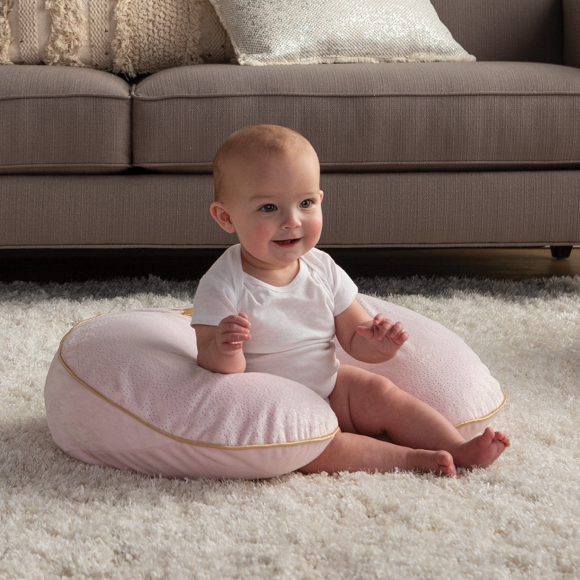 Boppy Luxe Slipcovered Nursing Pillow - Soft & Supportive for Breastfeeding, Baby Cuddling & Tummy Time - Perfect Newborn & Infant Essential for Moms