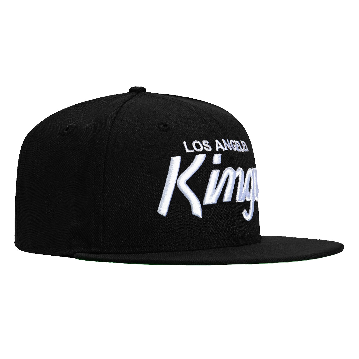 New Era 59Fifty Los Angeles Kings Script Hat - Black & White Snapback Baseball Cap for Men & Women - Perfect for Sports Fans, Streetwear Fashion & Casual Outfits