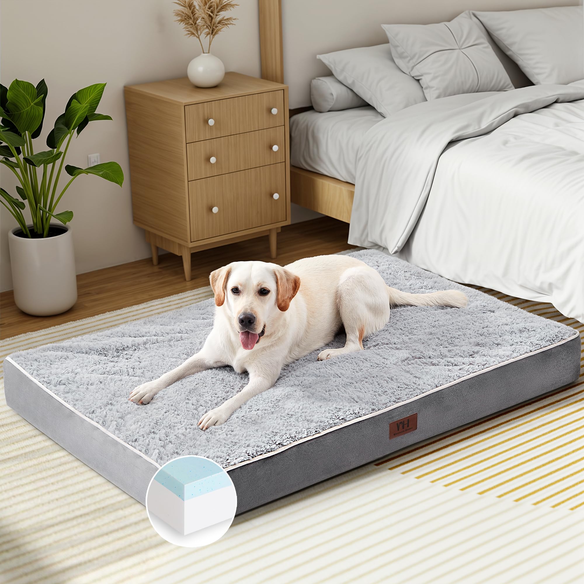 Orthopedic Memory Foam Dog Bed for Large Dogs - XL 42
