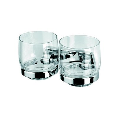 Standard Hotel Collection Chrome Toothbrush Holder - Modern Bathroom Organizer for Countertop, Sink, or Vanity - Perfect for Home, Hotel, or Travel Use