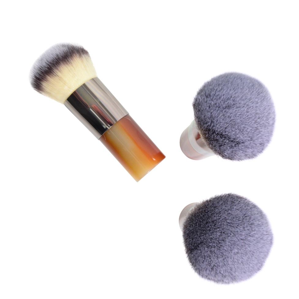 Premium Carnelian Kabuki Makeup Brush Set - Vegan & Cruelty-Free Foundation Powder Blush Brush for Flawless Makeup Application - Perfect for Professional Artists & Home Beauty Routines