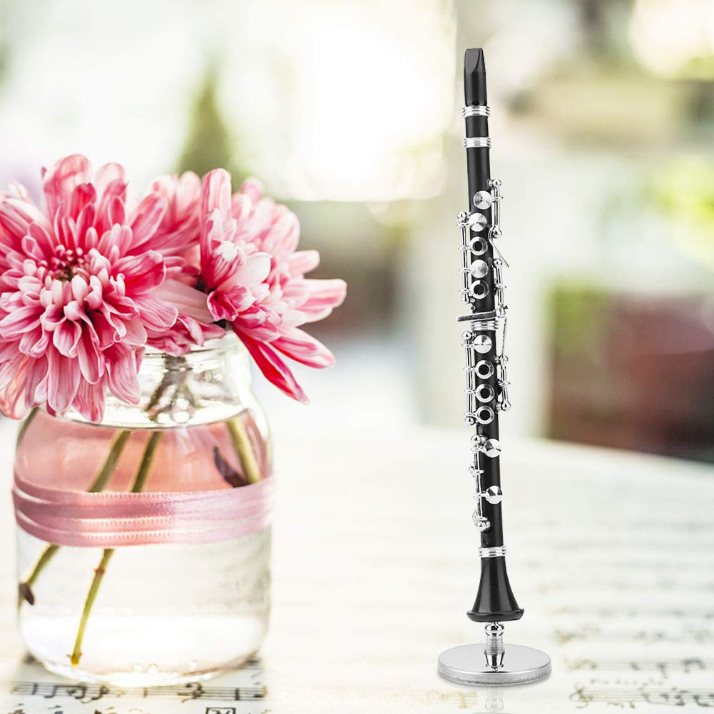 Mini Clarinet Model Kit - Musical Instrument Collectible for Music Lovers | Perfect Desk Decor & Gift for Musicians | Great for Home Office, Studio Decor & Music Classroom Accessories