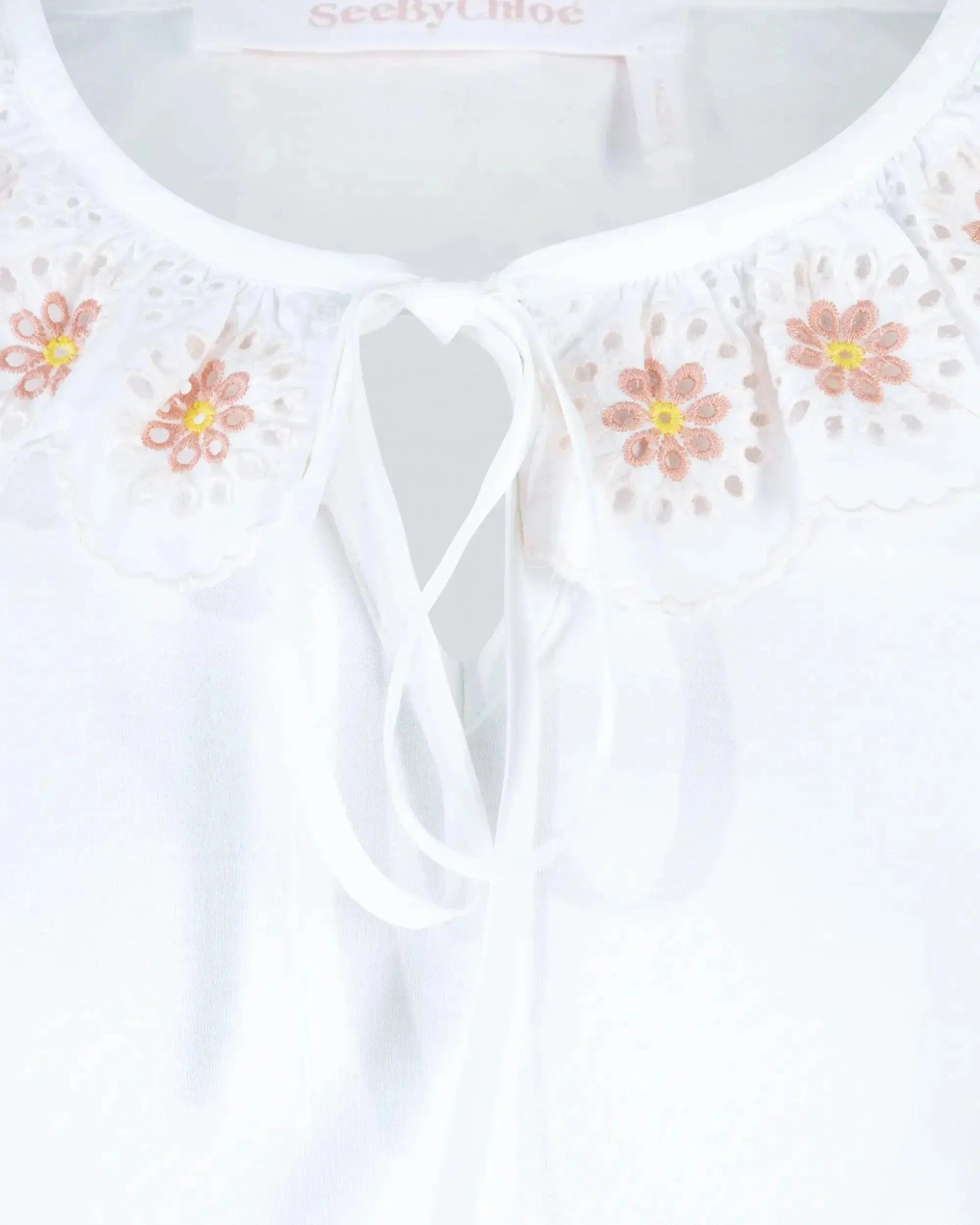 Floral Embroidered Short Sleeve Blouse for Women - Summer Casual Tops for Outing, Dating & Vacation