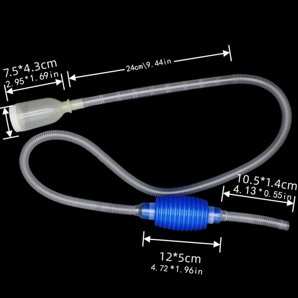 **Aquarium Gravel Cleaner - Fish Tank Vacuum Pump with Siphon Hose for Quick Water & Sand Removal - Essential Aquarium Cleaning Kit for Easy Tank Maintenance - Perfect for Freshwater & Saltwater Fish Tanks**    *(Use Case: Ideal for routine aquarium maintenance, water changes, and substrate cleaning in home or office fish tanks.)*