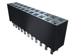 SSW-104-02-S-D 8 Position 2.54mm Pitch Through Hole Socket Connector Strip - Solder Type (25-Pack) for PCB, Arduino, and DIY Electronics Projects