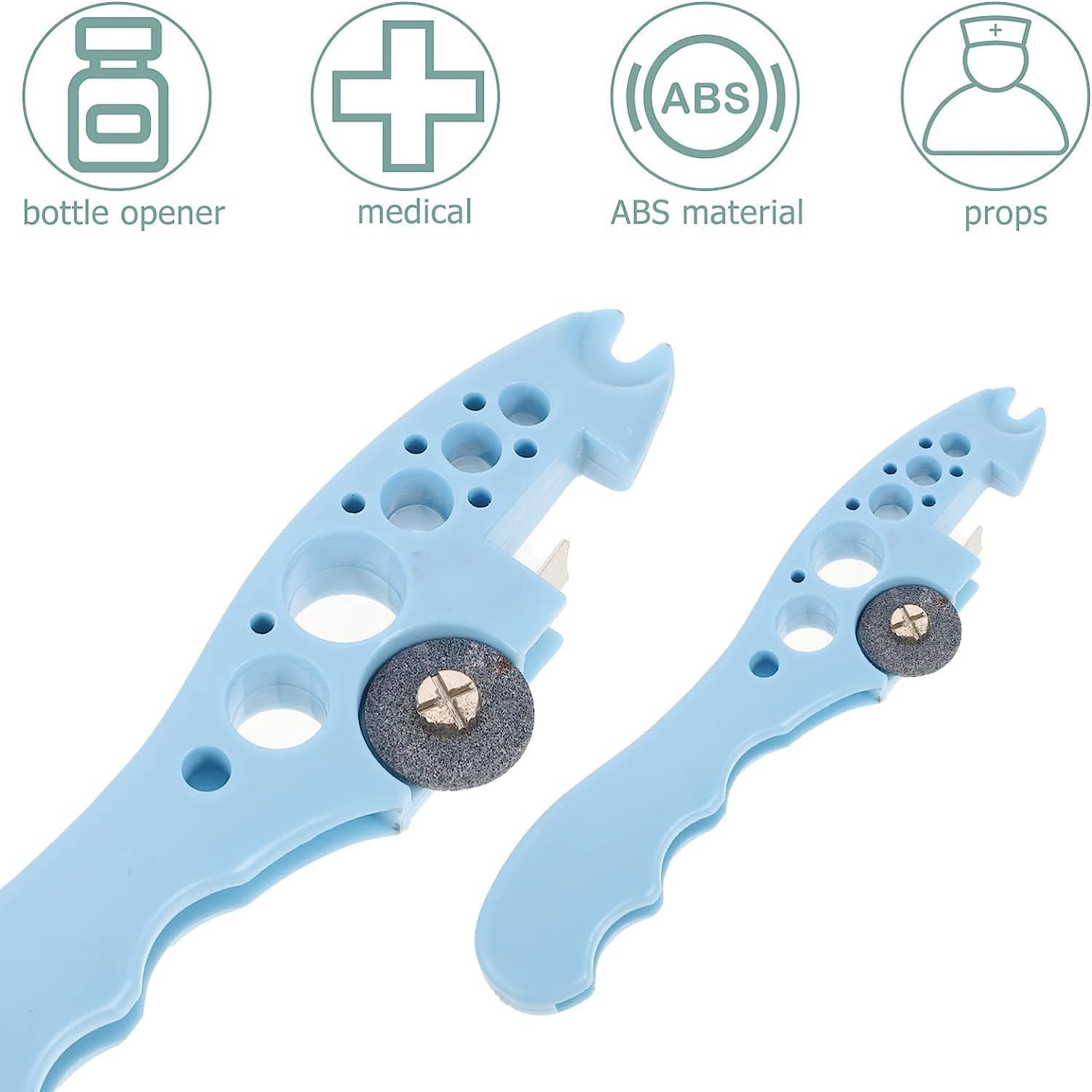 VOLDOT Ampule Breaker - 5 Replaceable Grinding Wheels for Safe & Easy Ampoule Opening | Home & Medical Use | Multi-Color (1pc) | Perfect for Pharmacy, Lab & First Aid Kits