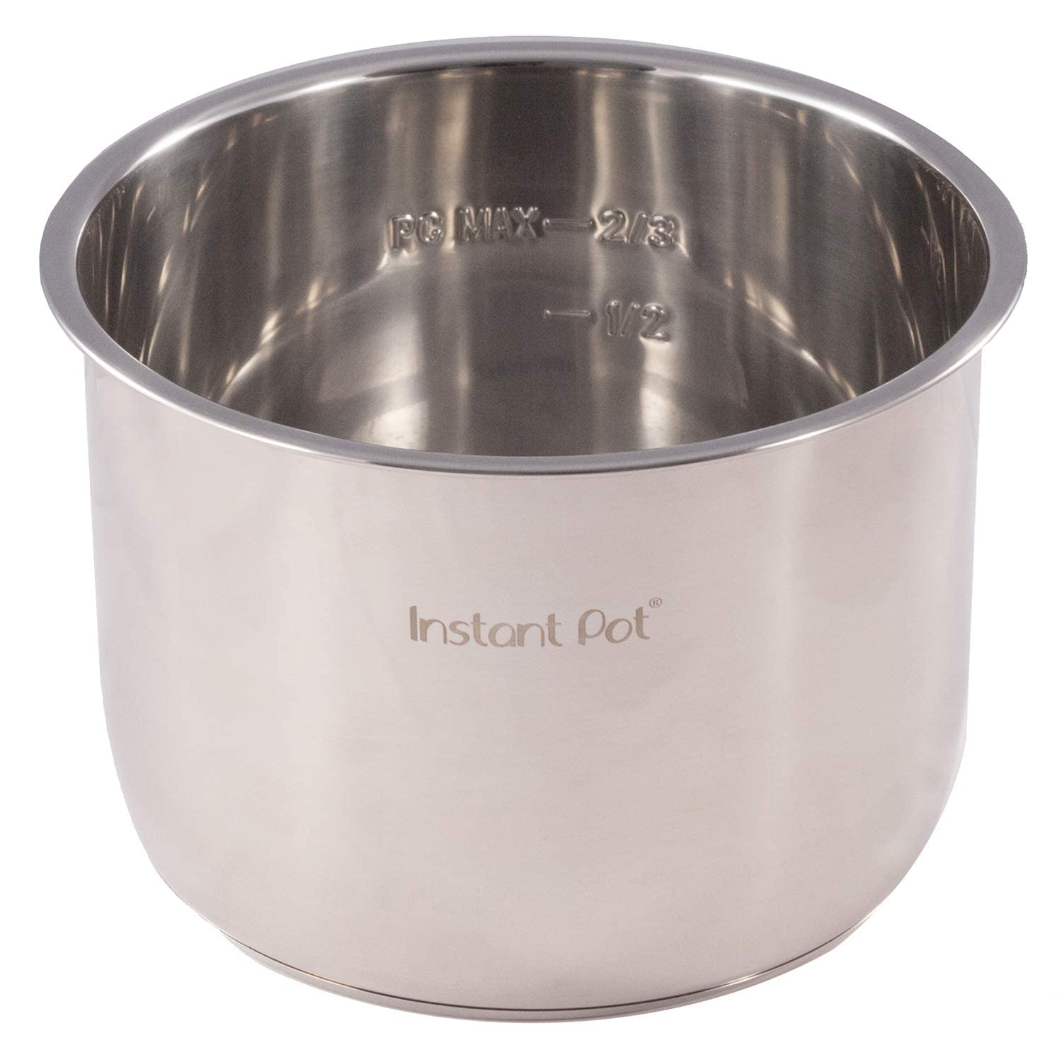 Instant Pot 6-Qt Stainless Steel Inner Cooking Pot - Polished Surface for Rice Cooker & Multi-Cooker - Perfect for Meal Prep, Soups, and Family Dinners