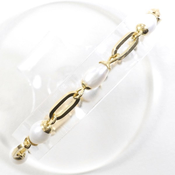 18K Yellow Gold Freshwater Pearl Bracelet for Women - Elegant Handmade Jewelry Gift for Birthday, Anniversary & Special Occasions
