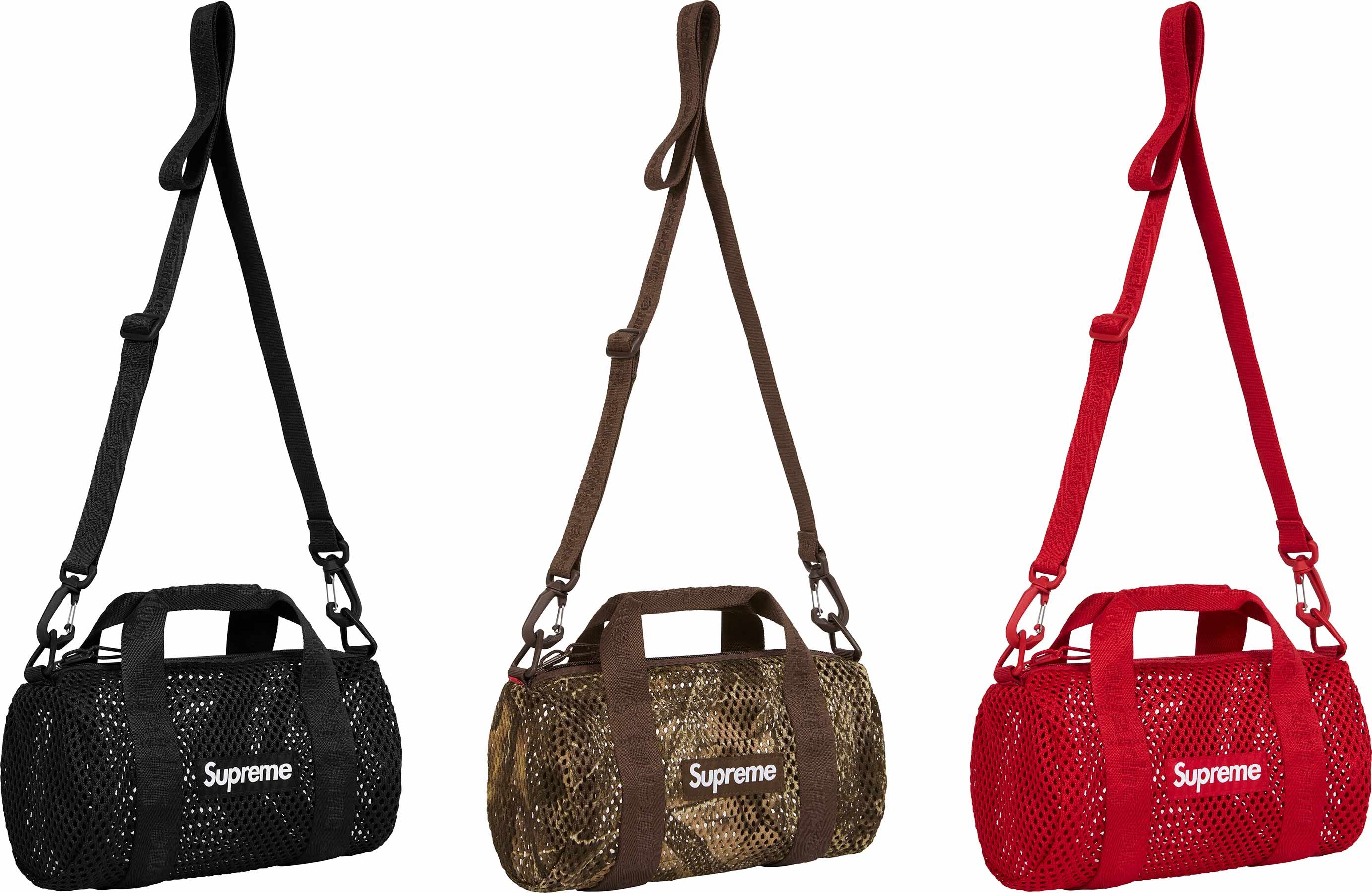SUPREME 25SS Mesh Mini Duffle Bag - Lightweight Waterproof Gym Bag for Travel, Sports & Workout - Perfect for Gym, Beach & Weekend Getaways
