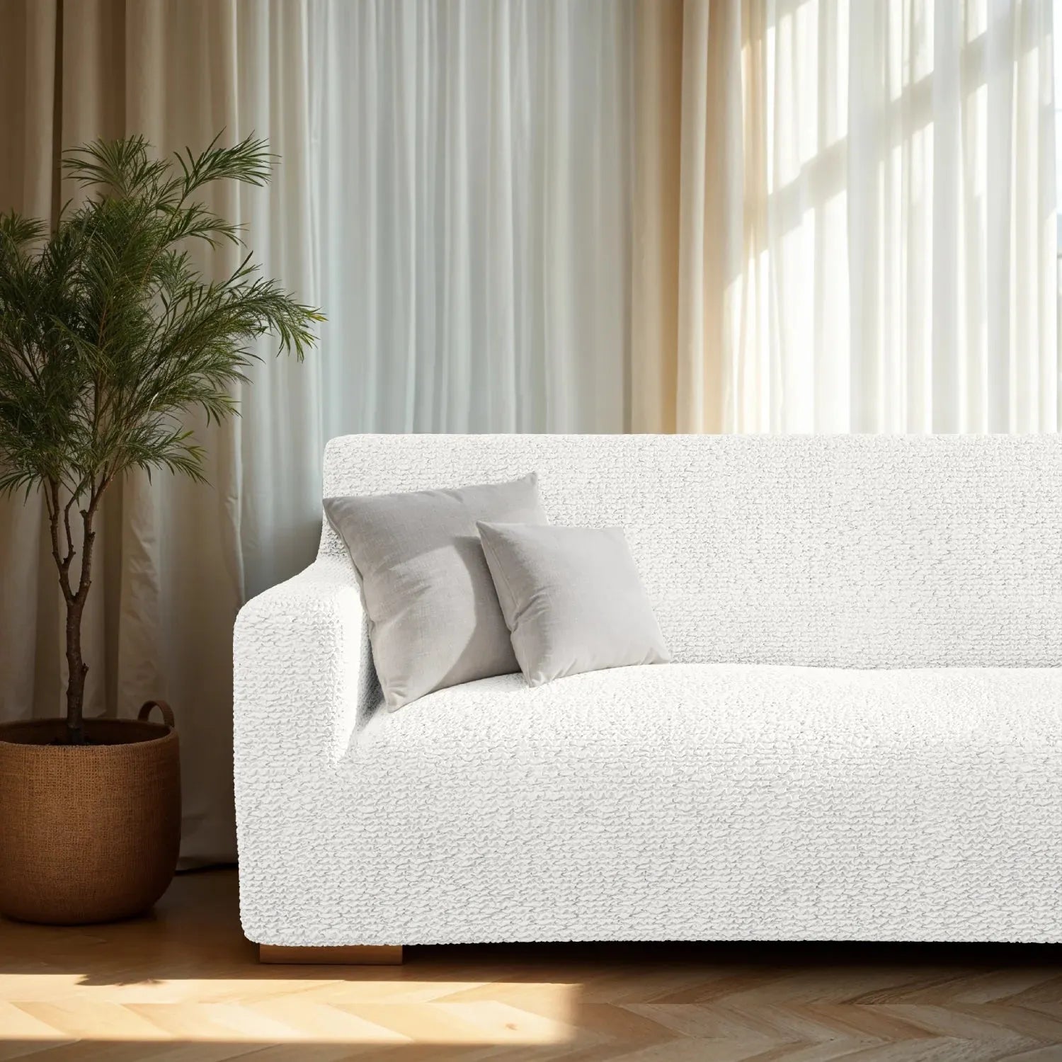2 Seater Loveseat Slipcover - Soft Microfiber Fabric - Perfect for Living Room, Bedroom & Home Decor