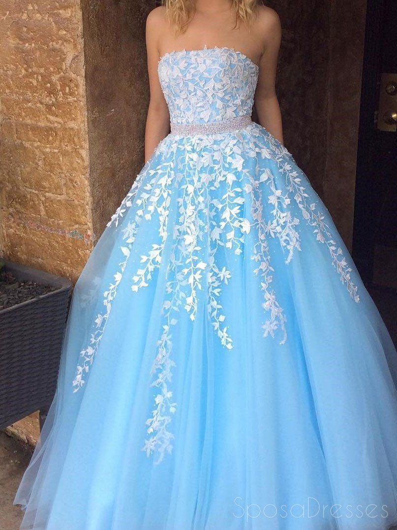 Elegant Strapless Lace Beaded A-Line Long Evening Prom Dress - Formal Gown for Women's Special Occasions | Perfect for Prom, Homecoming, Wedding & Black Tie Events