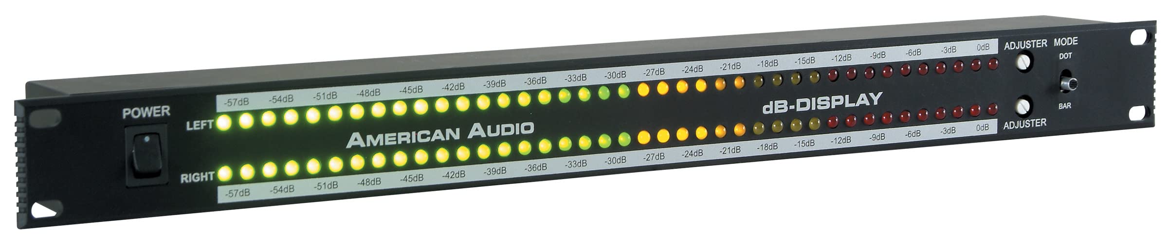 American Audio DB-DISPLAY Sound-Activated LED Rack Light for DJ Equipment & Stage Performance - Perfect for Nightclubs, Concerts & Home Studio Lighting