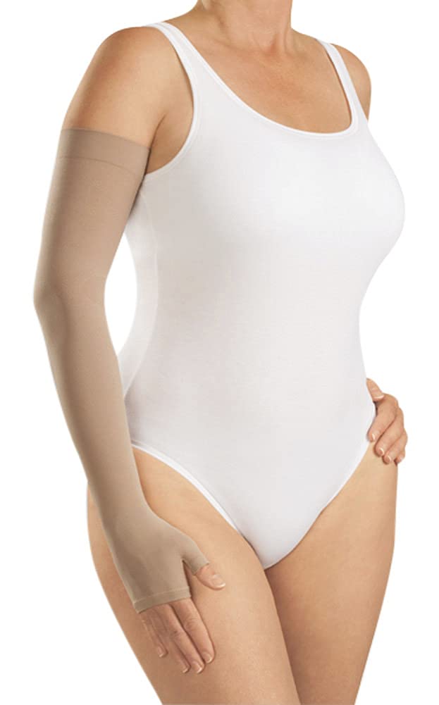 Mediven Harmony Lymphedema Compression Arm Sleeve with Silicone Band - Medical Grade Support for Swelling Relief & Post-Surgery Recovery - Perfect for Daily Wear, Exercise & Travel