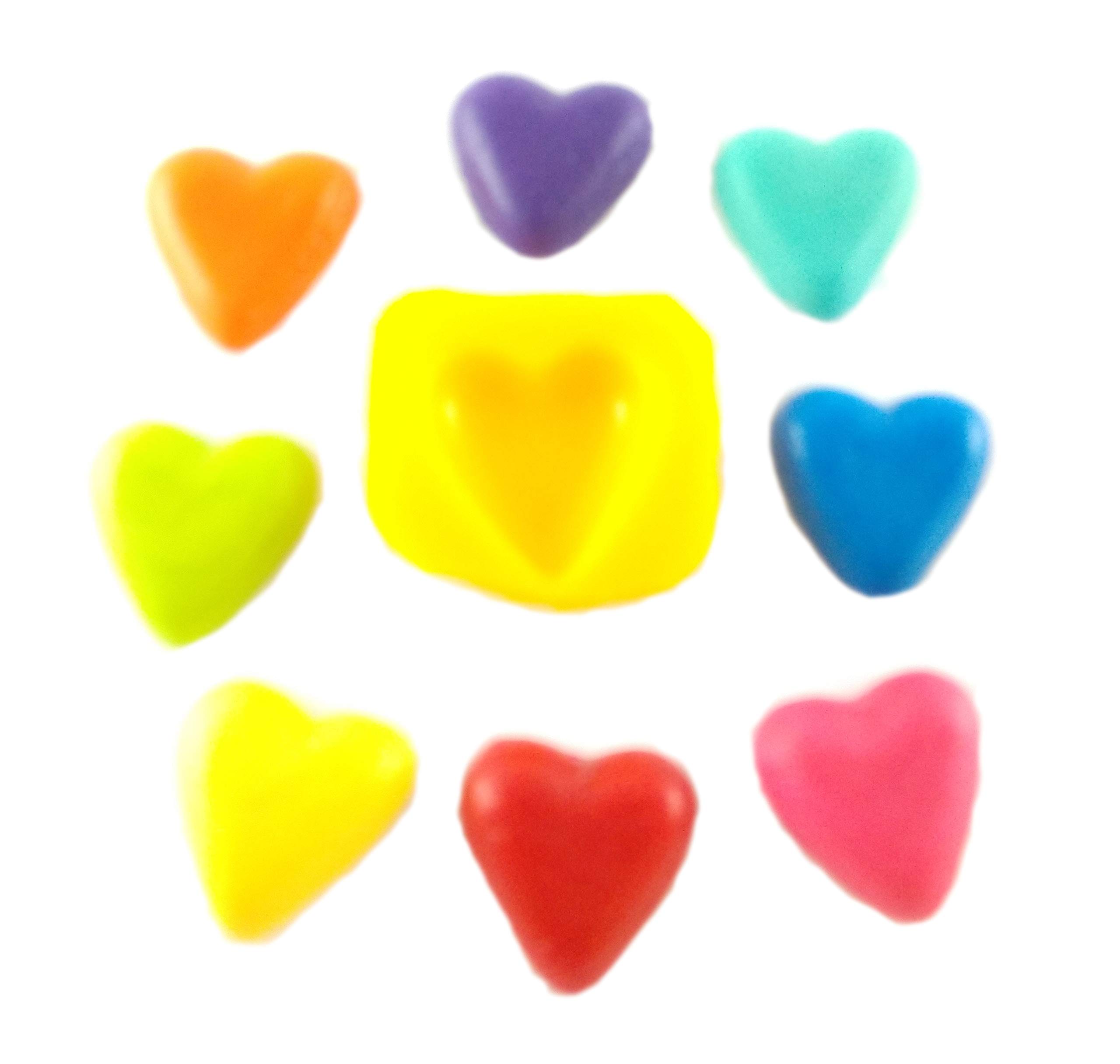 Hearts 4 Cavity Flexible Silicone Mold for Baking & Candy Making - Perfect for Cream Cheese Mints, Chocolate, Fondant, Gummy, Fat Bombs, Ice Hearts, Soap, Buttercream, Butter, Candy Melts, Cookie Dough & Mousse - Ideal for Valentine's Day, Weddings & DIY Desserts