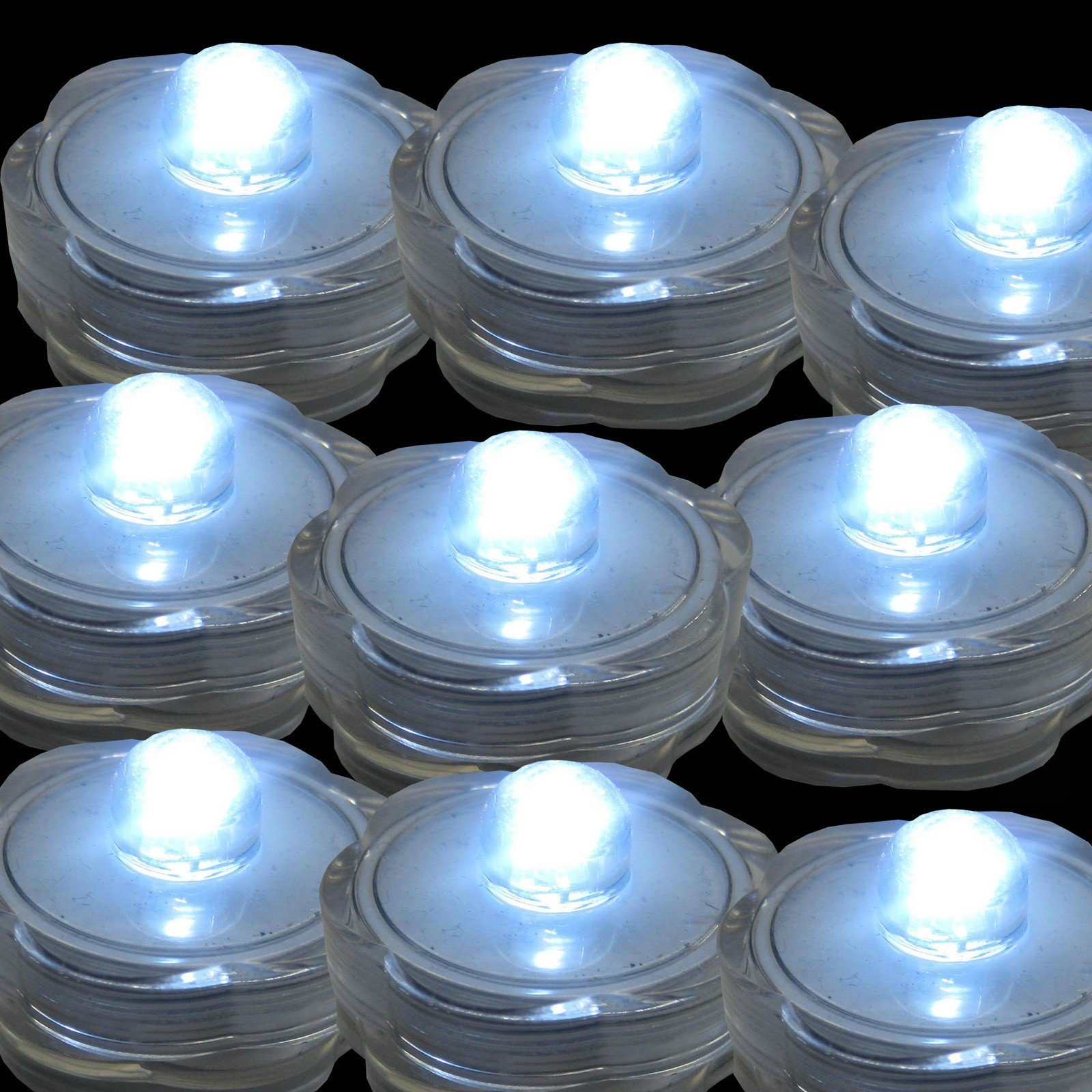 Waterproof Submersible LED Tea Lights - 100 Pack White Flameless Candles for Wedding Decor, Special Events, Party Centerpieces & Home Ambiance Lighting