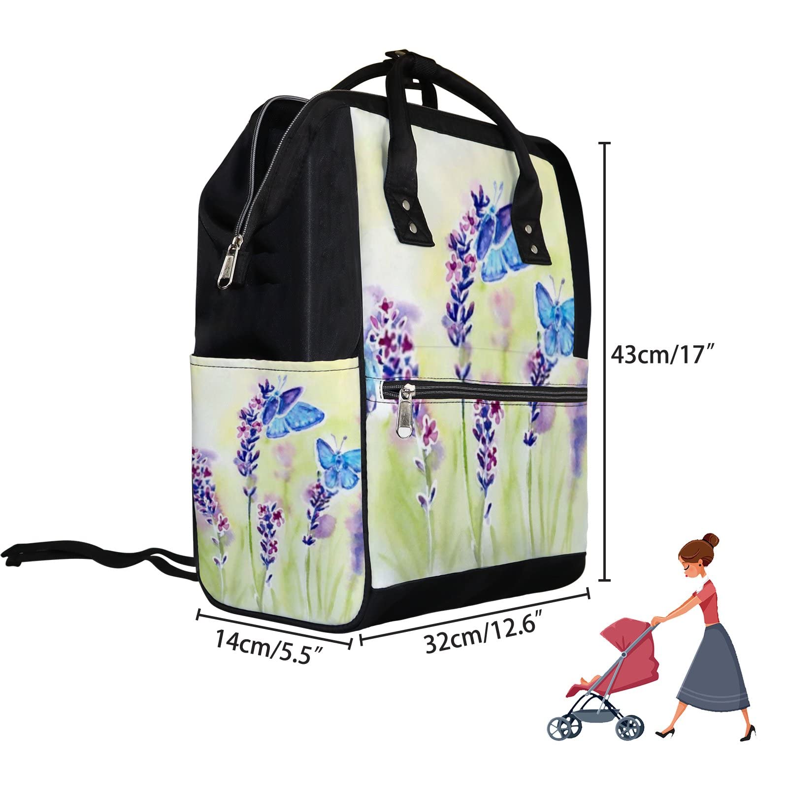 Vintage Waterproof Diaper Backpack - Large Capacity Travel Bag for Baby & Laptop | Stylish Unisex Design for Parents