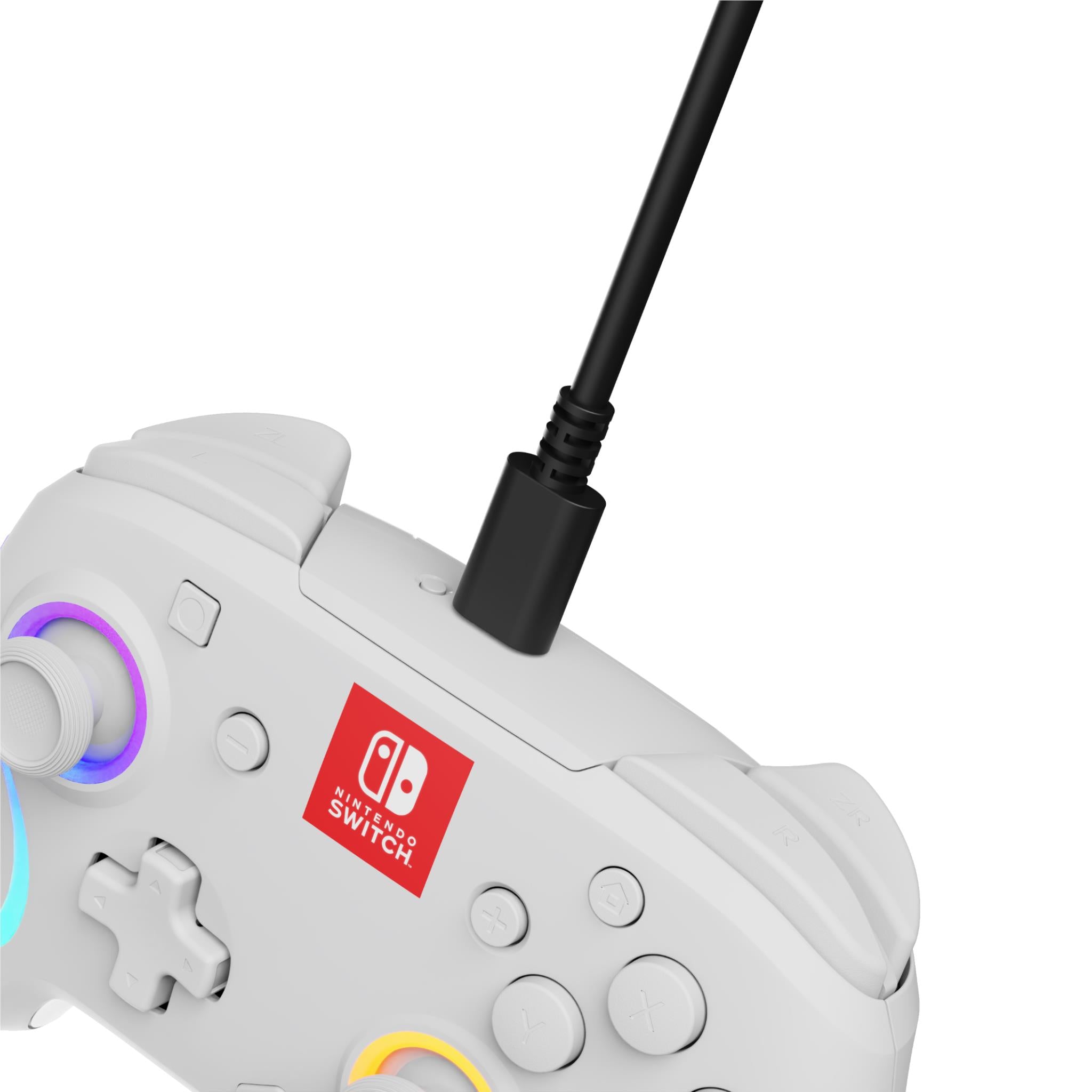 Afterglow Wave Wireless Controller for Nintendo Switch - White | Ergonomic Design, Motion Controls, HD Rumble | Perfect for Gaming at Home or On-the-Go