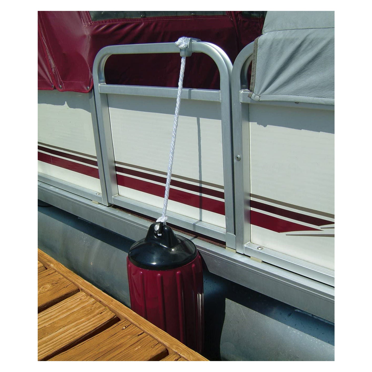 4 Pack Square Pontoon Fender Hangers - Heavy Duty Boat Dock Accessories for Secure Mooring & Marine Protection