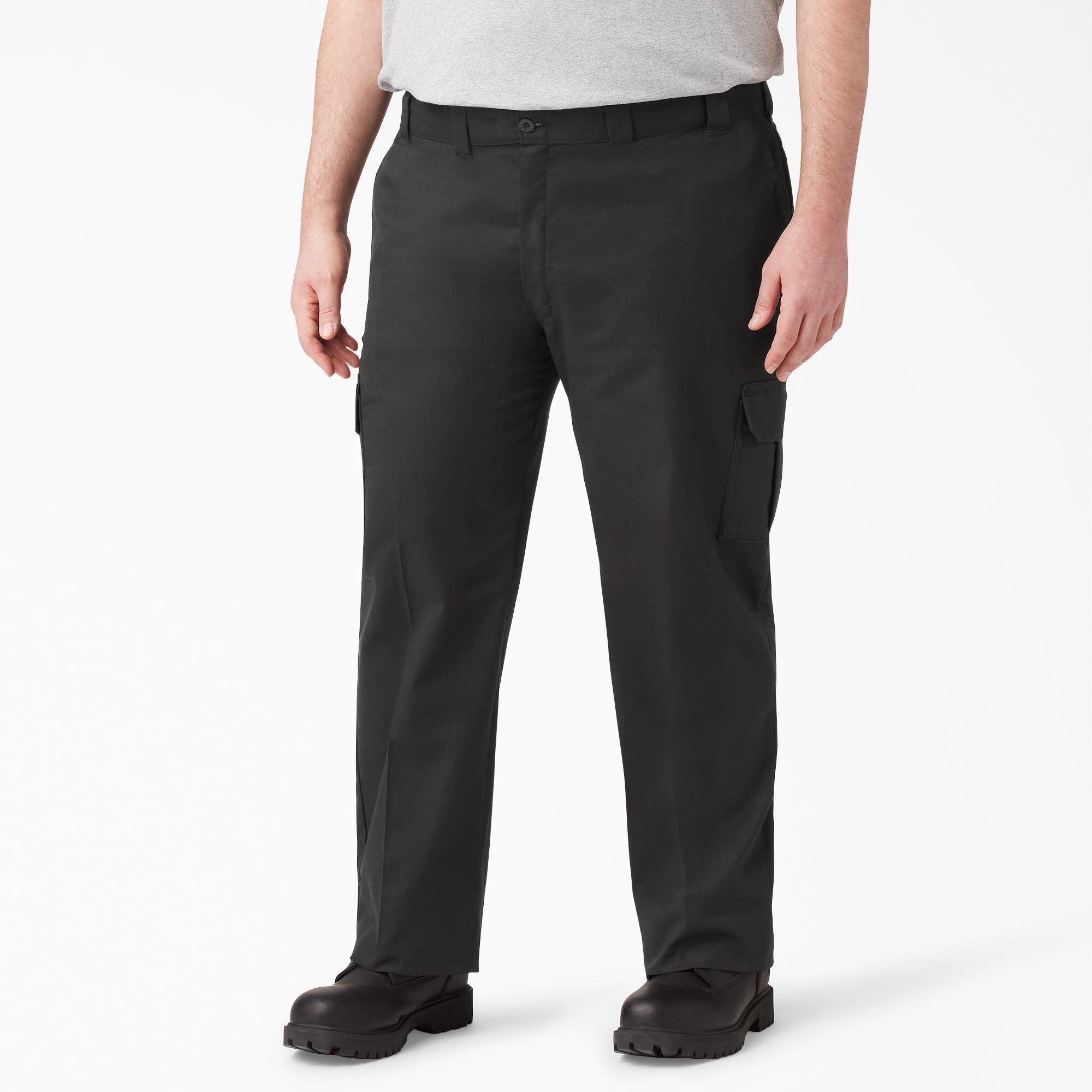 WP595 FLEX Regular Fit Cargo Pants for Men - Comfortable Tactical Work Pants with Multiple Pockets - Black | Perfect for Outdoor Activities, Hiking, and Casual Wear